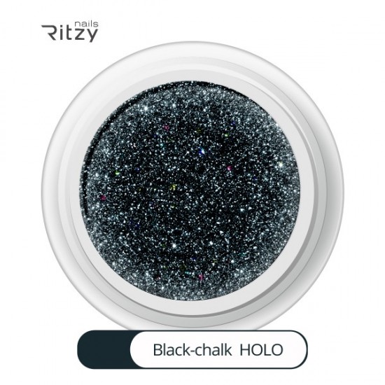HOLO BLACK CHALK superfine glitter