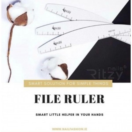 Ritzy Nails File RULER 100/180 (premium quality Japanese paper)