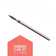 Cuticle Bit Flame Red - 2.1mm