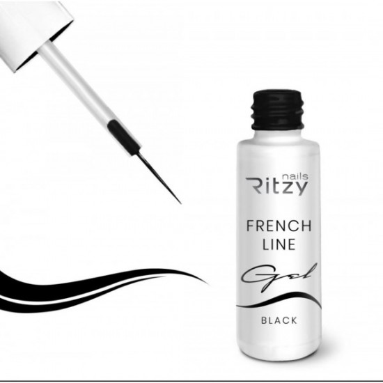 FRENCH LINE GEL BLACK ( with a thin brush)
