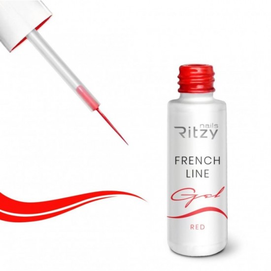 FRENCH LINE GEL RED ( with a thin brush)
