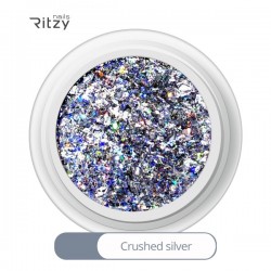 CRUSHED SILVER glitter