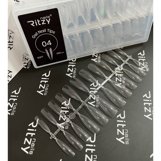 Soft Gel Nail Tips STILETTO 04 (240pcs)